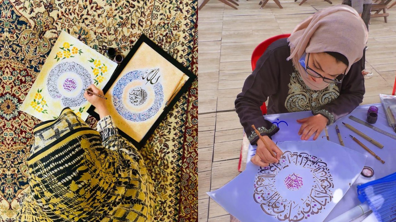 From medical to being a computer science student, Urooj Latief finds solace in calligraphy From medical to being a computer science student, Urooj Latief finds solace in calligraphy