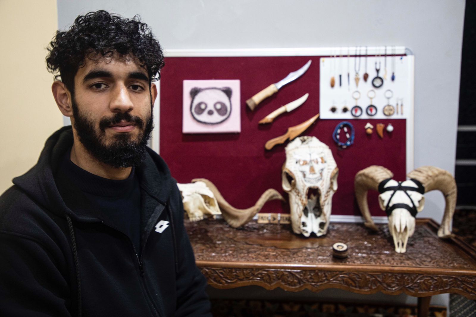 Meet Aziz ur Rehman who carve ornaments from animal bones