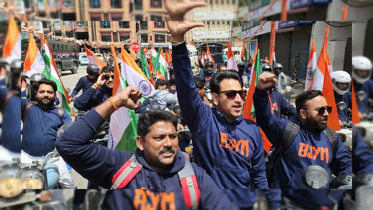 In first-ever Tiranga rally at historic Lal Chowk, Sgr; BJP trains guns at Muftis, Abdullah’s