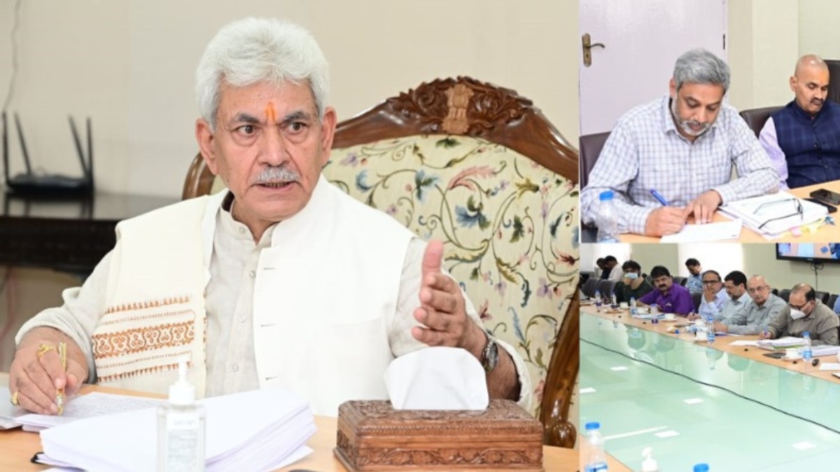 LG Manoj Sinha chairs high level meeting to review functioning of Revenue Department