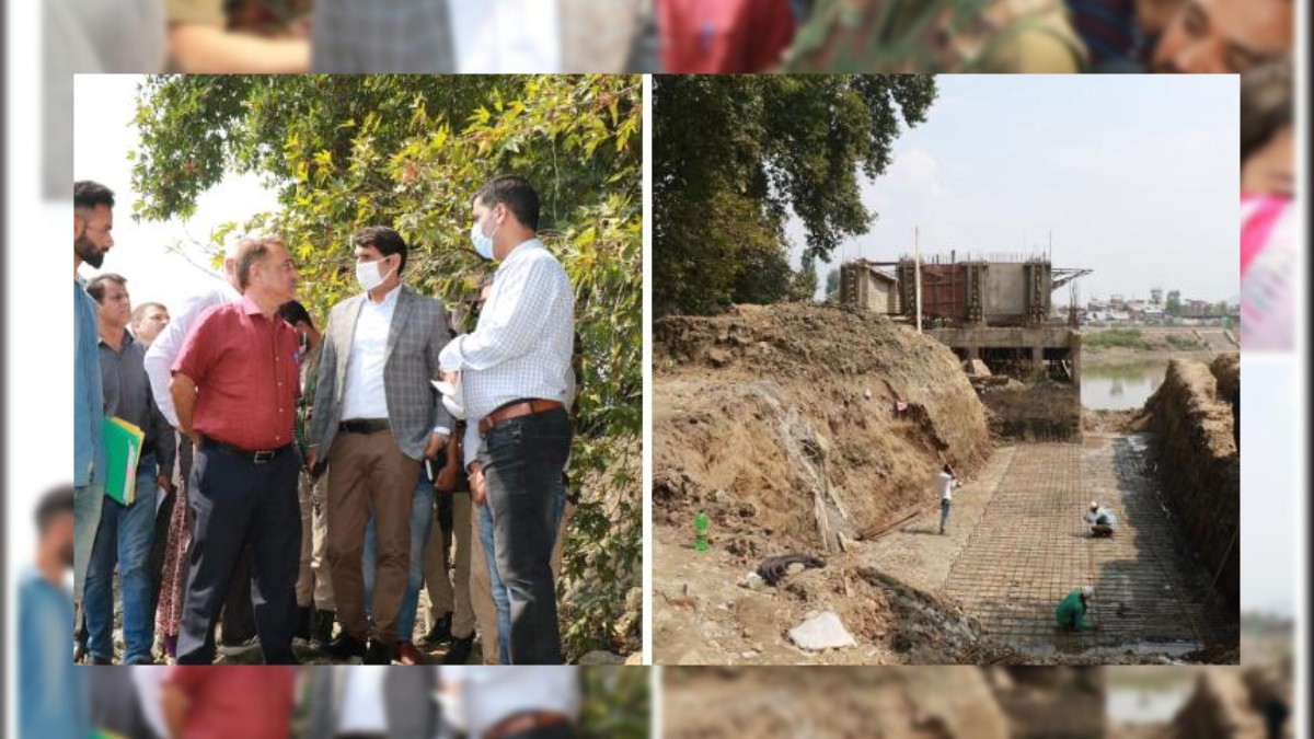 DC Sgr inspects works at under construction Noor Jehan Bridge, Qamarwari