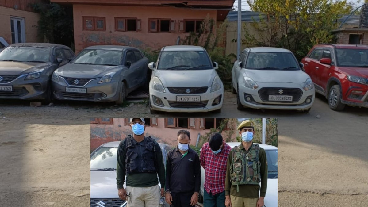 Budgam police busts gang of car lifters Budgam police busts gang of car lifters