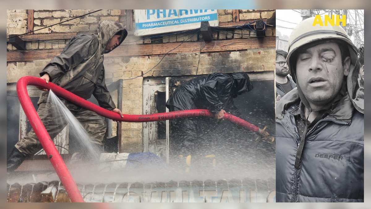 Pharmaceutical godown gutted, 2 firemen injured in Rajbagh blaze Pharmaceutical godown gutted, 2 firemen injured in Rajbagh blaze