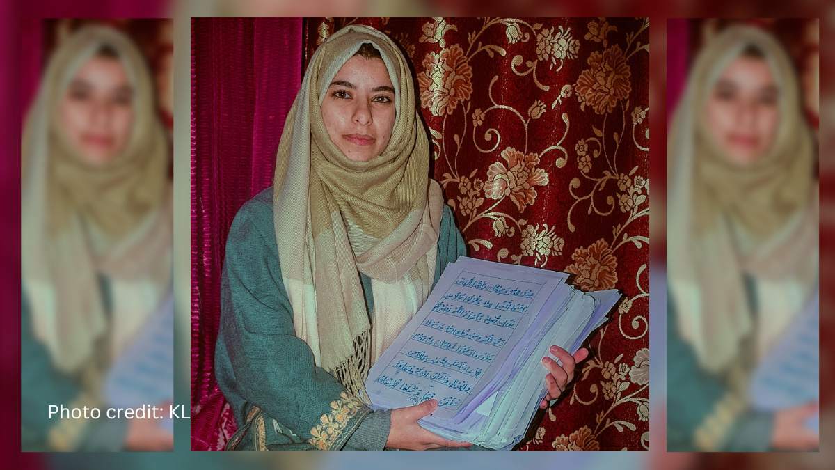 In six months, kashmir girl handwrites holy Quran