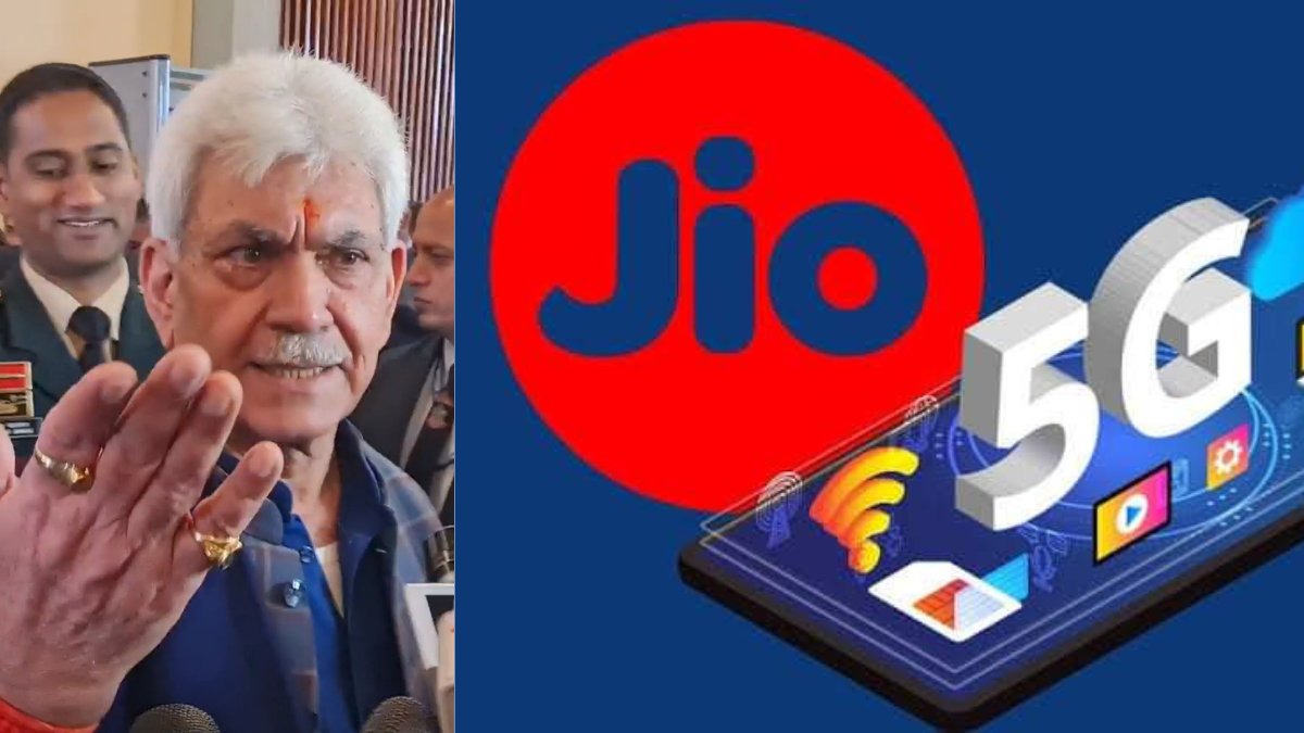 LG Manoj Sinha inaugurates Jio True 5G in J&K LG Manoj Sinha inaugurates Jio True 5G in J&K
