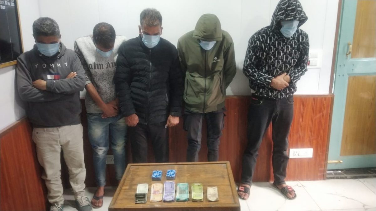 05 gamblers held in Ganderbal, stake money seized: Police 05 gamblers held in Ganderbal, stake money seized: Police
