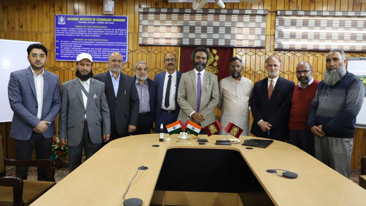 NIT Srinagar signs MOU with IIT Hyderabad NIT Srinagar signs MOU with IIT Hyderabad
