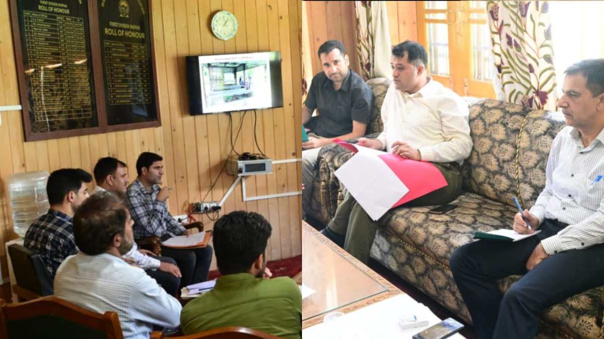 Conservator of forests South Kashmir reviews implementation of Green India Mission in Shopian, Kulgam Conservator of forests South Kashmir reviews implementation of Green India Mission in Shopian, Kulgam