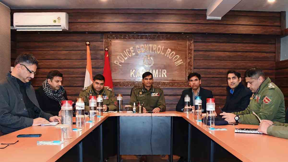 ADGP Law & Order chairs joint meeting at PCR Kashmir ADGP Law & Order chairs joint meeting at PCR Kashmir