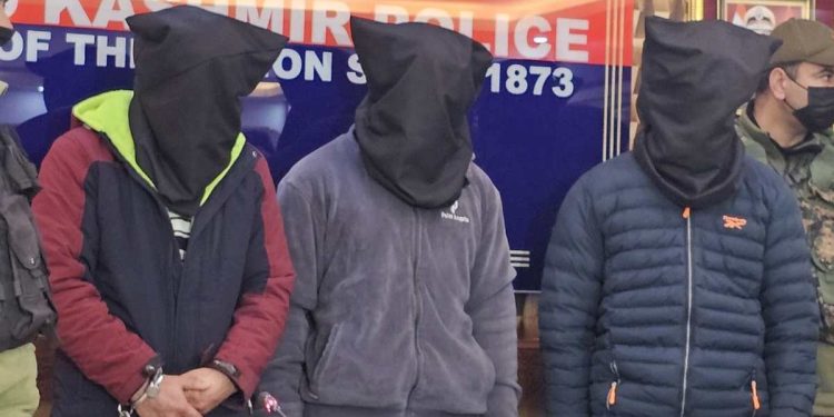 Attack on Policeman in Bemina: Three militants arrested