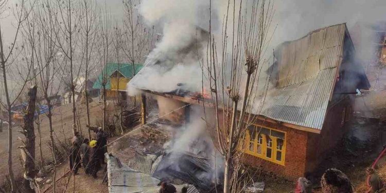 House damaged in Kangan blaze House damaged in Kangan blaze