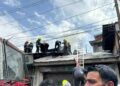 Two shops damaged, two firefighters injured in Bohrikadal blaze Two shops damaged, two firefighters injured in Bohrikadal blaze