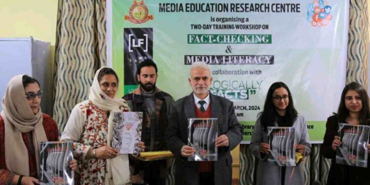 Two days National Workshop on “Fact-Checking and Media Literacy” begins at MERC, KU
