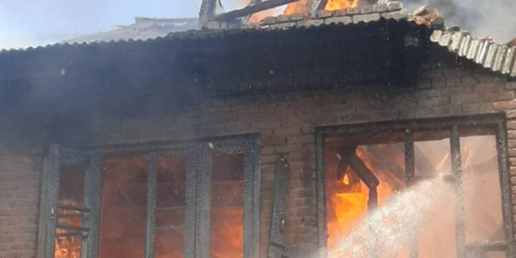Four residential houses, 03 shops damaged in Kupwara blaze Two residential houses damaged in Srinagar fire incident