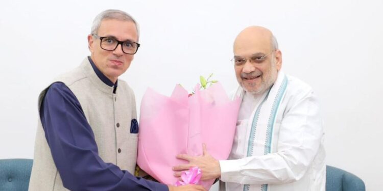 CM Omar Abdullah to Meet Amit Shah in Delhi CM Omar Abdullah meets HM Amit Shah, discusses Statehood issue