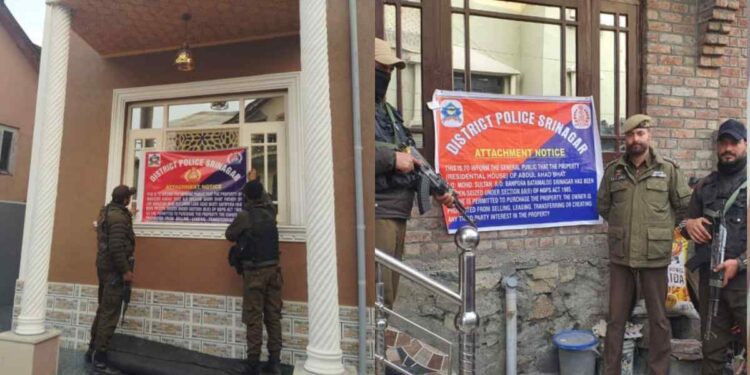 Srinagar Police Attach Properties Worth Over ₹3 Crore of Drug Peddlers in Batamaloo & Natipora Srinagar Police Attach Properties Worth Over ₹3 Crore of Drug Peddlers in Batamaloo & Natipora