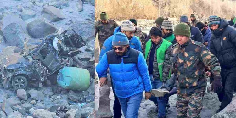 Five Dead, 2 Critical in Kargil Road Accident Five Dead, 2 Critical in Kargil Road Accident