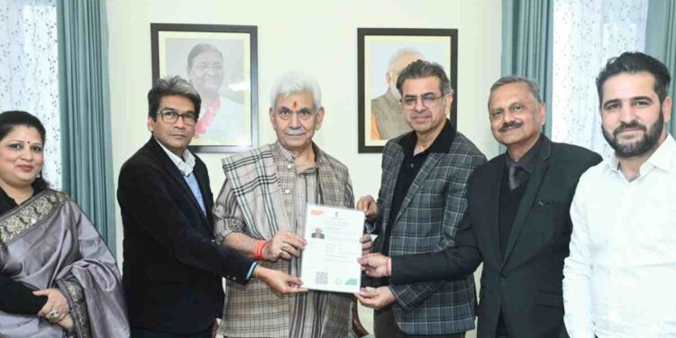 LG Manoj Sinha Registers for Ayushman Bharat Organ Donation Registry