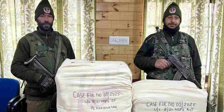 Srinagar Police Seize Illegal Drugs Being Transported Through Courier Service in Karan Nagar