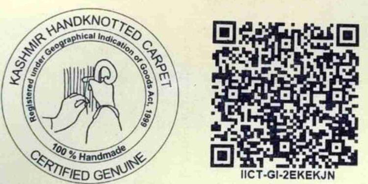 GI Registry Assigns New Logo to Kashmir Carpets GI Registry Assigns New Logo to Kashmir Carpets