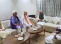 HM Shah Arrives in Srinagar, Visits Residence of Martyr DySP Humayun Muzamil HM Shah Arrives in Srinagar, Visits Residence of Martyr DySP Humayun Muzamil