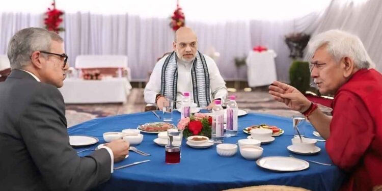 Amit Shah Reviews Development Projects, Security Scenario In Jammu And Kashmir