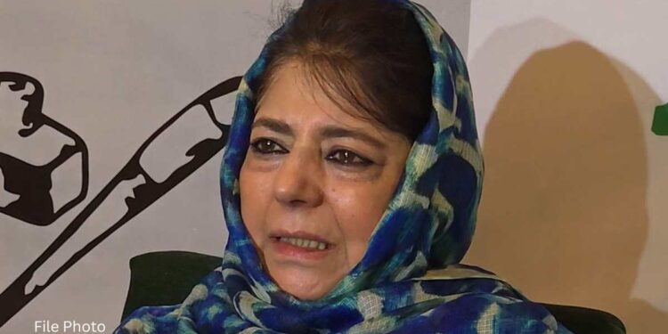 “End the War, Let People Live in Peace,” Says Mehbooba Mufti