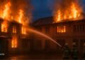Fire Partially Damages Four Residential Houses in Lal Bazar Sgr