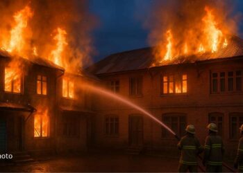 Fire Partially Damages Four Residential Houses in Lal Bazar Sgr