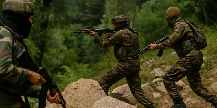 Three Terrorist Killed in Harwan Encounter