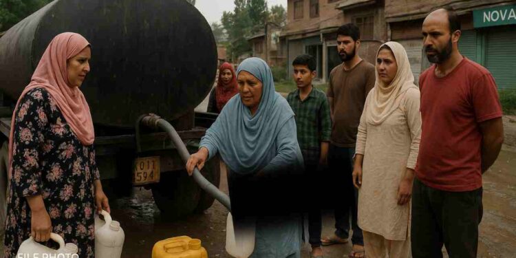 Water Crisis Deepens in Srinagar, Residents Slam ‘Empty Promises’ Water Crisis Deepens in Srinagar, Residents Slam ‘Empty Promises’