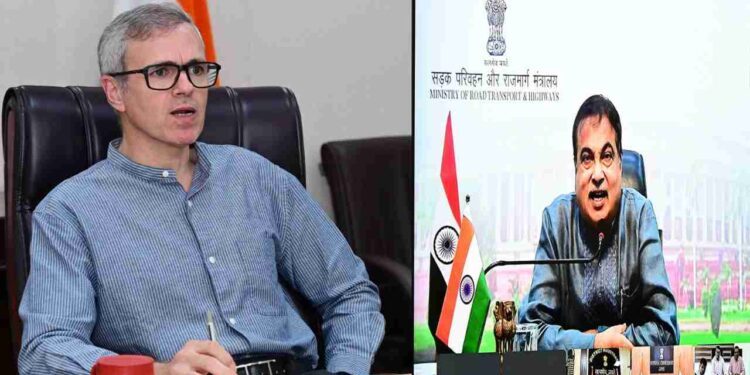 Union Minister Gadkari, CM Omar virtually review Srinagar-Jammu Highway traffic restoration Union Minister Gadkari, CM Omar virtually review Srinagar-Jammu Highway traffic restoration