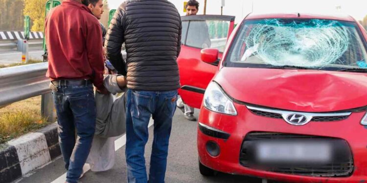 Pedestrian Killed After Being Hit by Car in Awantipora